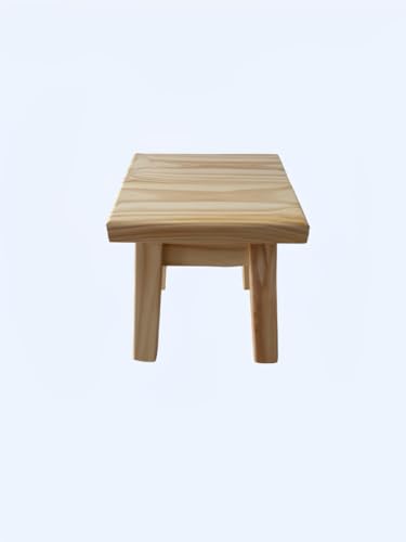 Simple Pine - Pine Wood Stools -Modern Pine Wood Stools – Polished Knot-Free Finish, Natural Wood Tone – Sturdy & Stylish for Home or Office (18in. x 30cm.)