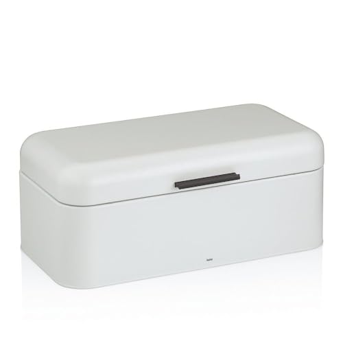 Kela Frisca Bread Storage Bin 42.50 x 17.50 x 22.50 cm in White Finish