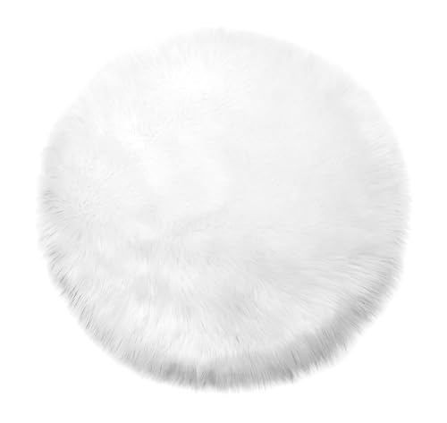 Teppich Wölkchen Kunstfell Fell-Teppich | Flauschiger Schaffell...