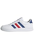 adidas Hombre Breaknet 2.0 Shoes, White / Lucid Blue / Better Scarlet, 44 EU