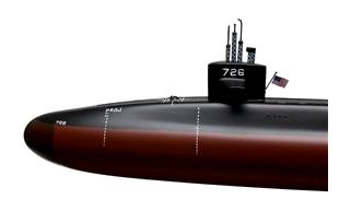 Executive Series SCMCS025 Ohio Class Submarine 1:350 Scale Mahogany Display Model on Stand