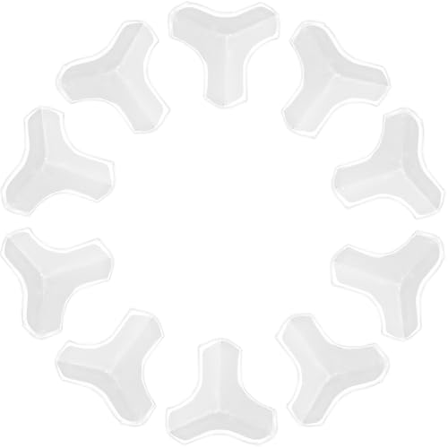 ifundom Protectores de Esquinas Autoadhesivos de Silicona Transparentes, 10 Piezas, Parachoques para Bordes de Muebles y Mesas, Protección Anticolisión Segura para Bebés Hogar