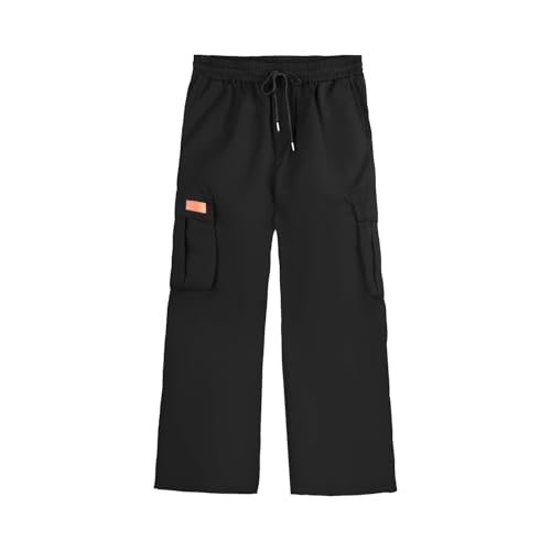 Men's Cargo Joggers Pants Multi-Pocket Sweatpants Stretch Drawstring Casual Athletic3
