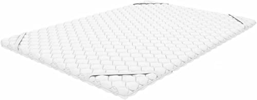 Crownmiller Microfaser Topperersatzbezug, Topperbezug 180x200 cm für Topper von 5-8cm, 60°C waschbar, 4-seitiger Reißverschluss Cover
