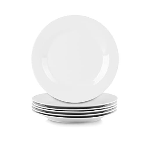 10 Strawberry Street Simply White 10.5" Round Dinner Plate, Set of 6