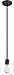 Quoizel PRUS1507MBK Pruitt Blueprint Glass Mini Pendant Ceiling Light, 1-Light 100 Watt, Matte Black