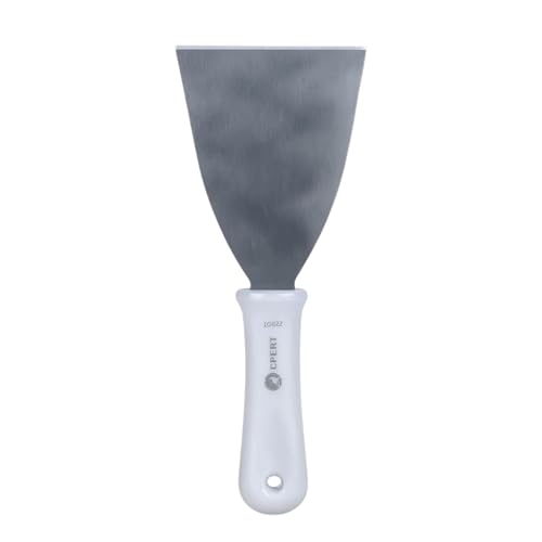 Espátula Reta 4" Inox Profissional com Cabo de Plástico