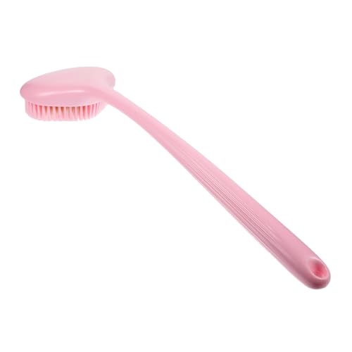 Healvian Cepillo de Ducha con Mango para Exfoliación Suave Masaje Corporal y Limpieza Profunda Cepillo Corporal Seco para Espalda Escobilla de Baño para Cómodo y Práctico
