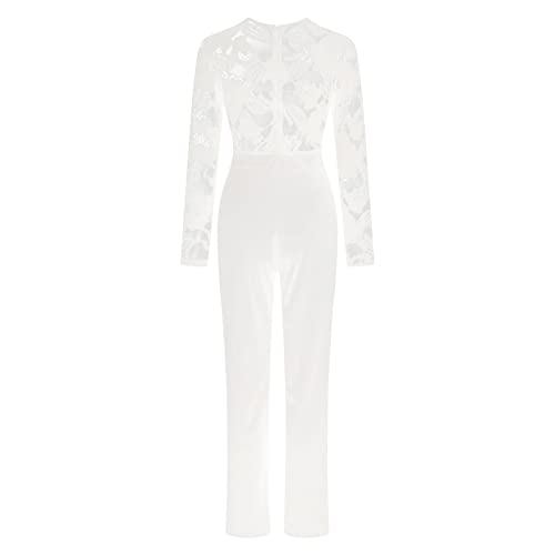 Jumpsuits de fête en dentelle ajustée pour silhouettes glamour - 7