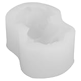 LOORGVEL 3D Mousse Kuchenform Bulldogge aus Hitzebeständigem Formstabilem Material Weiß Selbstgemacht Backform für Kekse Kuchen und Tortendekoration bei Partys