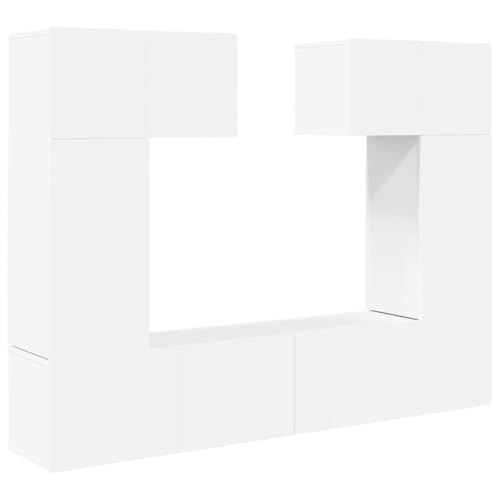 Qnhdfrt - Mueble de pared (60/30/80 cm, 6 unidades, diseño moderno, con gran espacio de almacenamiento, montaje en pared, mueble de TV para sala de estar