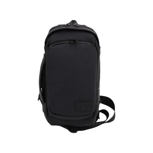FireBar Labs Sac à bandoulière exécutif anti-odeurs : serrure cachée, charge rapide USB-C, sac à bandoulière en cuir végétalien (17,8 x 10,2 x 32 cm), noir phantom, 7.0 X 4.0 X 12.6 Inches, Exécutif – vue 3