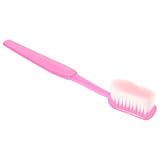 NOLITOY Styling-Zahnbürste riesig Chinchilla-Plüsch Küchenspüle Zubehör Überlauf rund tragbar Zauberstab Erz große zahnbürste mundhygiene Cosplay-Zubehör Streichparty Dekoration Abs Rosa