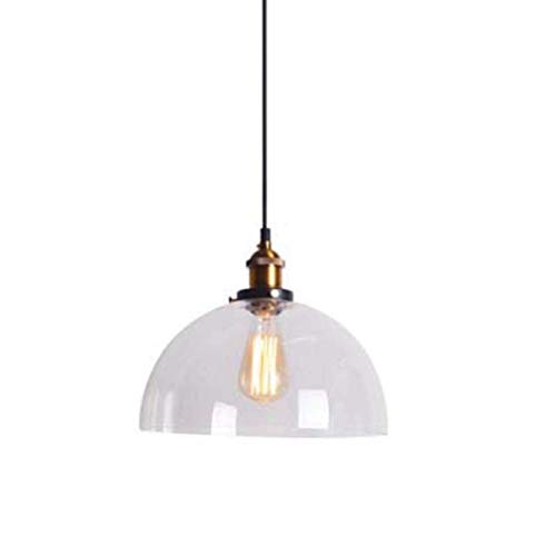 Lampe suspendue industrielle ambre pour illuminer un bar ou une chambre