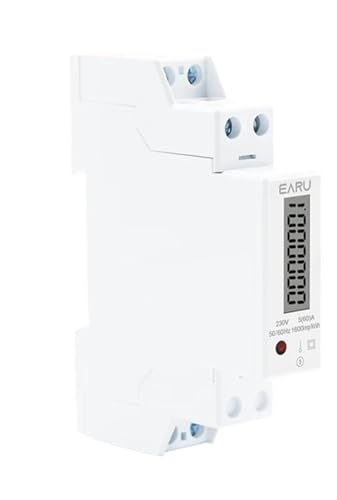 Wattmètre rail Din LCD rétroéclairé pour mesurer la consommation 230V 60A