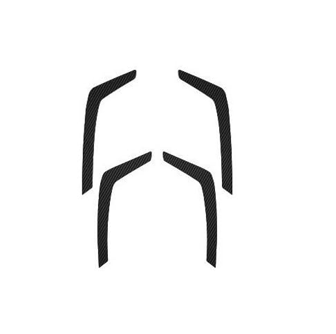 Car Accessories Carbon Fiber Door Inner Handle armrest handra Stickers Trim Compatible for Toyota RAV4 RAV 4 2013-2018