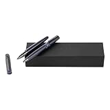 Hugo Boss Stifte-Set Illusion Gear Blue HPBR212L (Kugelschreiber und Tintenroller) | Geschenkbox