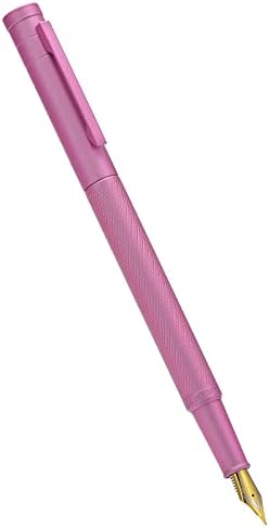 Pink Forest Fountain Pen Medium Nib Classic Design with Converter and Metal Pen Case Set by Hongdian