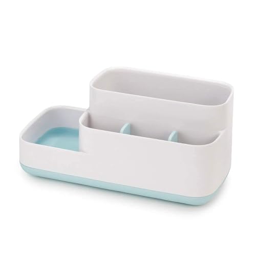Image of PAXCOO Toothbrush Holder,Bathroom Organizer Countertop,Bathroom Tray Caddy,Multi-Functional 5 Compartments Storage for Kitchen Counter,Vanity Organize,Detachable Bottom Easy to Clean,Toothbrush Holder