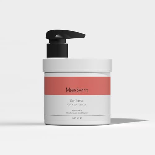 Masderm | Professional Facial Scrub 500ML | Facial Peeling | Facial Cleansing Gel | Facial Exfoliating Cream for Women and Men | Natural Facial Exfoliating Gel | Oily and Dry Skin Scrub | Chemical