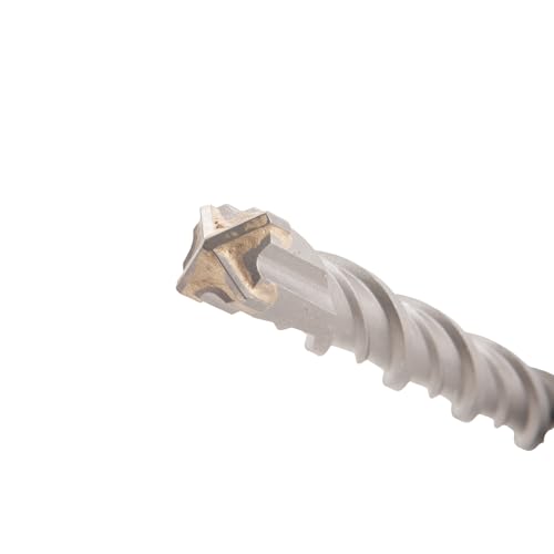 Image of TAPARIA 24mm Cross Point Tip SDS Plus Hammer Drill Bit for Concrete /Masonry Drilling (HDC 24350, 24x290x350 mm)-Home, DIY, Professional, Construction, Brick, Wall-Drilling