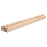 Beaupretty Quadratische Holzdübel 20 Stück 30cm X 6mm aus Unbehandeltem Hartholz Leicht zu Verarbeiten für Bastelprojekte und Professionelle Modellbauausstellungen