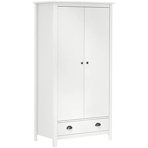 Chusui Armario de 2 Puertas de Madera Maciza Pino Cover