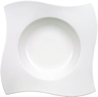 Villeroy & Boch, Newwave, Triangular Dinner Plate, 22 X 22 cm, Premium Porcelain, White