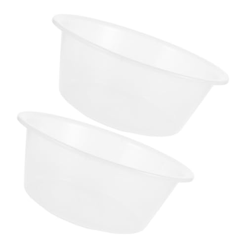 2 piezas cubeta grande para baño de pies de plástico miniatura 6