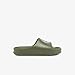 Lacoste Men's Serve Slide 2.0 Sandal, Khaki/White, 7