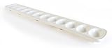 KB KITCHEN BASICS Rectangular Devilled Egg Tray, 19' x 2.75' - Handcrafted Contemporary Serveware, Holds 12 Eggs, Durable Stoneware Design for Gatherings, Elegant & Functional Kitchen Essentials