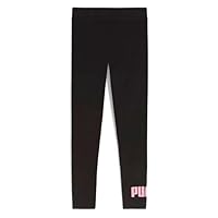 Puma Mädchen 2 Color No.1 Logo​ Leggings G Strumpfhose, Puma Schwarz-poisiertes Pink, 128 EU