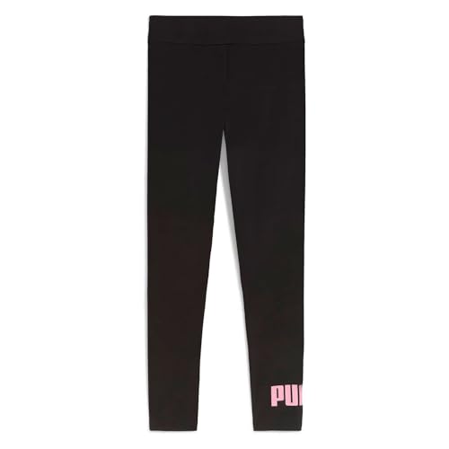 Puma Mädchen 2 Color No.1 Logo​ Leggings G Strumpfhose, Puma Schwarz-poisiertes Pink, 128 EU