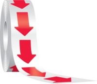 Accuform PTS218RD 5S / Lean Workplace Organization Floor Tapes & Marking SOLID COLOR ARROWS Color Red 2" 250