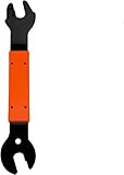  POOPHUNS Llave de pedal de bicicleta, reparación de bicicleta, llave de buje de bicicleta, doble cara, tensor de bicicleta 15, 16, 17 mm, bicicleta de montaña, MTB BMX