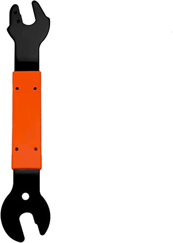 POOPHUNS Llave de pedal de bicicleta, reparación de bicicleta, llave de buje de bicicleta, doble cara, tensor de bicicleta 15, 16, 17 mm, bicicleta de montaña, MTB BMX Cover