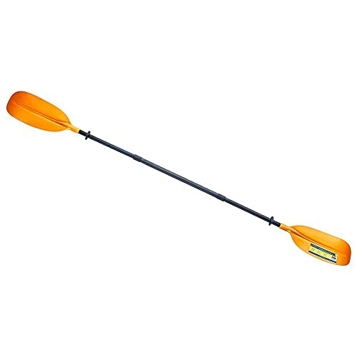 SEACHOICE 8 Ft. 3-Piece Straight-Blade Kayak Paddle, 19-3/8 in. X 7-3/4 in. Blades, 1-1/8 in. Dia. Anodized Aluminum Shaft