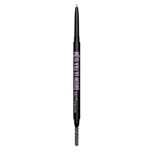 Maybelline Express Brow Ultra Slim Eyebrow Makeup Brow Pencil with Precision Tip and Spoolie for Defined Eyebrows Taupe 1 Count