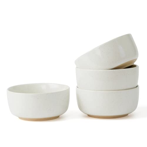 Famiware Milkyway Cereal Bowl, Soup Bowls For 4, 25 Ounce Bowls Set For Kitchen, Bowl Set For Cereal Soup Rice Pasta Salad Oatmeal, White #TOP15