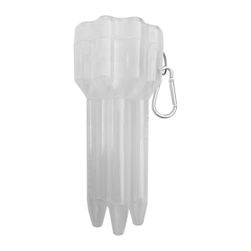 Funda de transporte de 3 dardos, caja de soporte para ejes, longitud ajustable, portátil, para 3 dardos, para el hogar, restaurante, práctica al aire libre, competición, cochera, blanco, Refer to