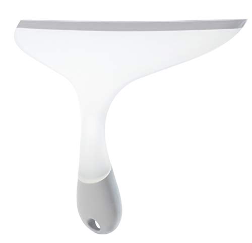 TIVIT Shower Squeegee 10 Inch - Ergonomic Good Grip, All-Purpose Anti-Scratch Shower Squeegee, Wiper Blade with Handle, for Shower Doors, Bathroom, Window, Mirror, Glass, 9.75 X 7.5 in, 4 oz