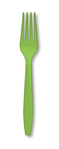 Creative Converting Fresh Lime Bulk Plastic Forks, 7