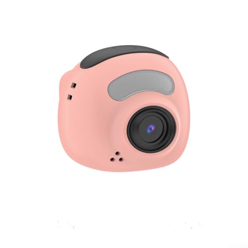 Digitale Studentenkamera, 52 x 47 x 42 mm, Vintage, Mini-Digitalkamera, 48 MP, Autofokus, 1080p, HD-Video, Spaß für Kinder, Erwachsene, Anfänger (Rosa)
