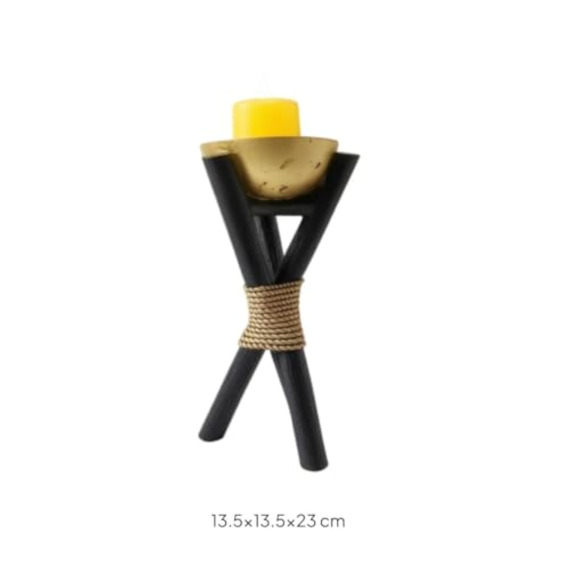 Decorative Tabletop Candle Holder with Electronic Candle