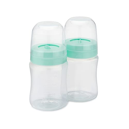 Image of Motif Medical Breast Milk Storage Bottles for The Duo Breast Pump - Two 160mL Bottles for Breast Pump, with Sealing Discs and Lids - Milk Collection Containers