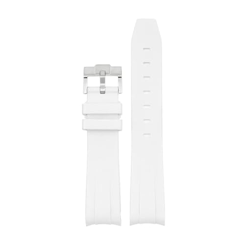[SLFJEYTX] X Swatch MoonSwatch Constellation �h���X�|�[�c 20mm �J�[�u�G���h�E�H�b�`�o���h �u���X���b�g�p�X�g���b�v 1��(White)