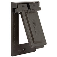 HubbellRaco 51032 1Hole Weatherproof Device Cover 49/16 in L X 213/16 in W X 0.797 in T Bronze
