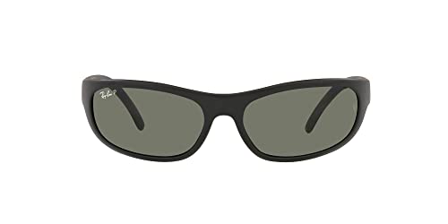 Ray-Ban Man Sunglasses Black Frame, Green Lenses, 60MM