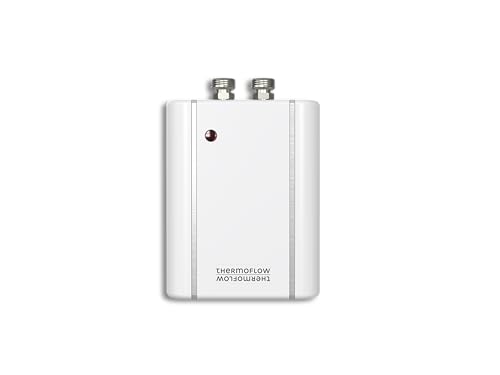 Thermoflow Elex 5,5 kW Durchlauferhitzer 230 V | Druckloser Klein-Durchlauferhitzer | Warmwasser bis 40 °C | G 3/8\ Anschluss | 3 L/min | Für Waschbecken oder Küchenspülen