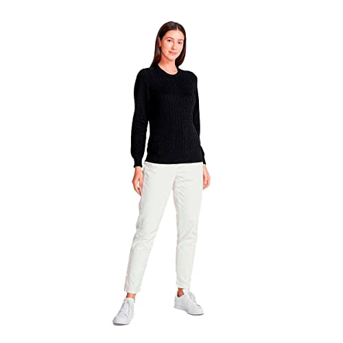 Blusão Básico Feminino Em Tricô Com Textura Preto P